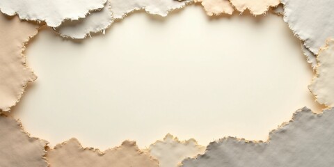 Fototapeta premium paper textures with torn edges, copy space for text