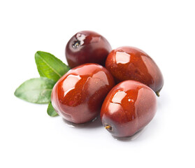 Jojoba fruits with jojoba oil