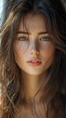 Naklejka premium Close-up portrait of a woman (2)