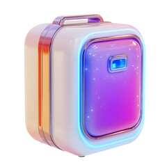 Futuristic Case: A sleek, space-age inspired case with a vibrant gradient color scheme, boasting a soft, modern design.