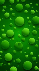Emerald Dream: Luminous Green Sphere Abstract