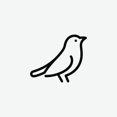 Discover the Bird advertising agency logo: a minimalist and refined bird symbol in black on white background. Perfect for creative branding.