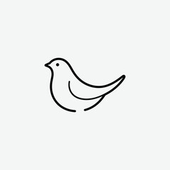 Discover the Bird advertising agency logo: a minimalist and refined bird symbol in black on white background. Perfect for creative branding.