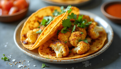 Vegan cauliflower tacos   