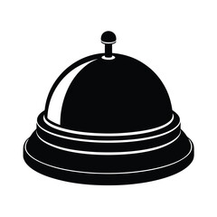 Silver Service Bell Hotel Illustration