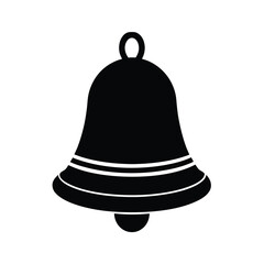 Yellow Christmas Bell Silhouette Icon