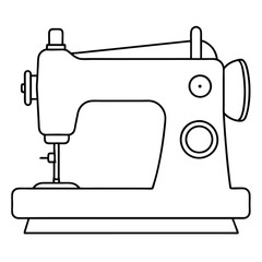 sewing machine isolated on white