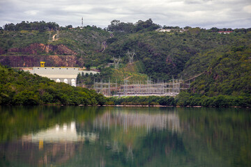 Rifaina, SP, Brazil, March 31, 2015. Jaguara Hydroelectric Plant e operada pela Engie Brasil...