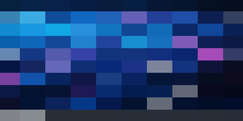 Blue abstract technology data wavy lines in holographic style