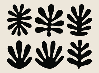 Collection of minimalistic bizarre abstract geometric shapes and forms with different textures in contemporary style, Vector doodle objects, and graphic elements