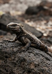 Fototapeta premium Lava Rock Sentinel AI Generated