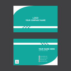 Professional minimal business card template design vector