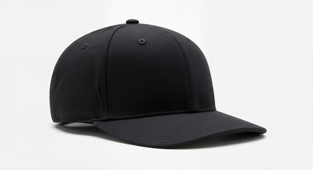 Blank black baseball cap