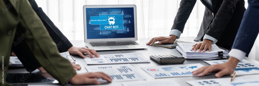 Poster chatbot software application for brisk online business that automatically reply to customer question
