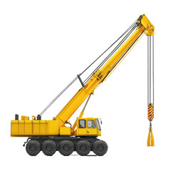 Loader Crane isolated on transparent background
