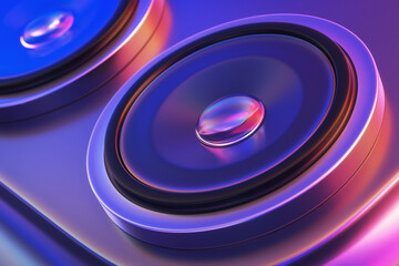 The modern smartphone camera module, macro view with lens in frame. 3d render