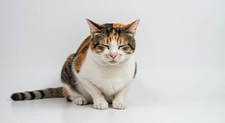 Obraz premium Multicolored cat portrait