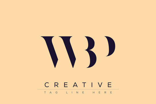 WBP abstract letter logo design. This logo is designed by three abstract letters.
