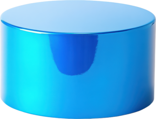 Blue Cylindrical Display Stand
