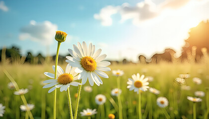 field of daisies