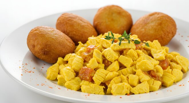Ackee and saltfish with fried dumplings recipe jamaican cuisine breakfast or brunch delicious food meal