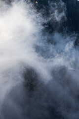 view of the mountains and rocks near Arieiro peak - the highest point of Madeira island, Portugal