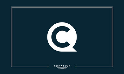 CQ, QC, C, Q, Abstract Letters Logo Monogram