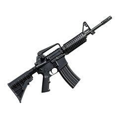 M16 isolated on transparent background