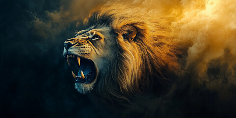 Fototapeta premium Lion of Judah. King of kings. Leon XIV