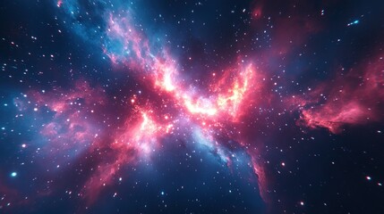 Cosmic nebula explosion