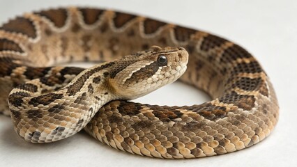 Fototapeta premium Carpet Viper on studio background