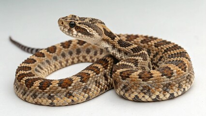 Carpet Viper on studio background