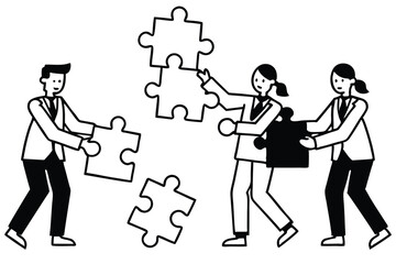 
 Save to Library
 Download Preview
 Preview Crop
 Find Similar
 
File #:  1346121194
Business Job Interview concept. Vector cartoon illustration of a man in a suit and a woman at a desk shaking hands