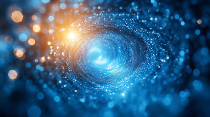 Epic cosmic galaxy with glowing nebula and stars, deep space universe background, science fiction astronomy concept, infinite cosmos, futuristic and mystical atmosphere