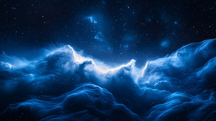 Epic cosmic galaxy with glowing nebula and stars, deep space universe background, science fiction astronomy concept, infinite cosmos, futuristic and mystical atmosphere