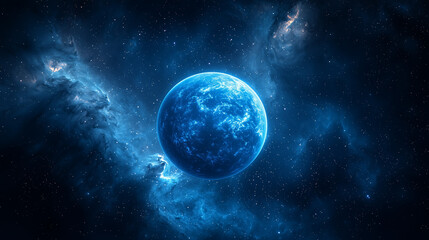 Epic cosmic galaxy with glowing nebula and stars, deep space universe background, science fiction astronomy concept, infinite cosmos, futuristic and mystical atmosphere