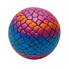 Medicine Ball with Bold Branding Textured Surface Isolated on Transparent Background