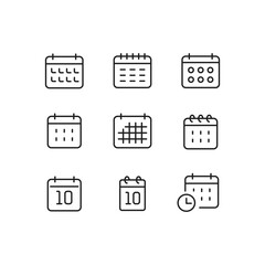 カレンダーアイコンセット