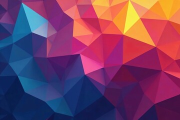 Obraz premium Abstract geometric shapes repeat in vibrant colors , trendy, continuous