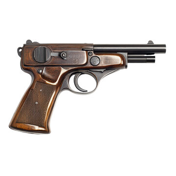 Mauser C96 isolated on transparent background