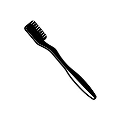 toothbrush with toothpaste on white background  .svg