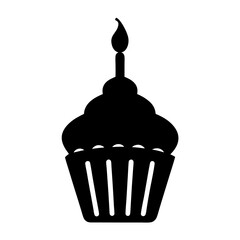 cupcake vector icon
