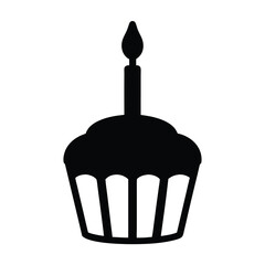 cupcake vector icon