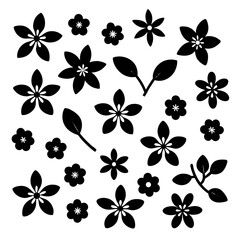 Cherry blossom icons 