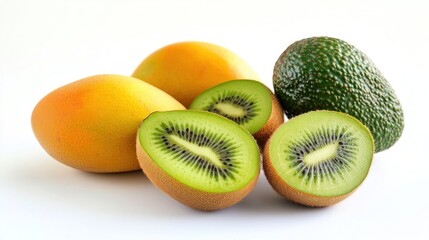 Fototapeta premium Fresh Tropical Fruits Display