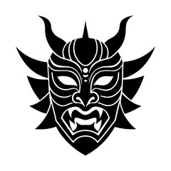 Fototapeta premium Traditional Masks silhouette vector