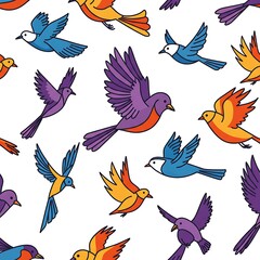 Obraz premium Rainbow Flight AI Generated