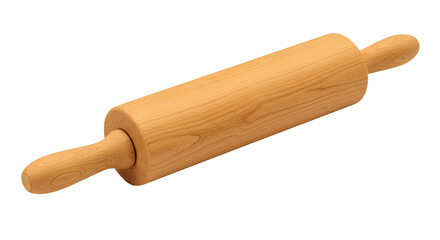Wooden Rolling Pin Transparent PNG, White Background