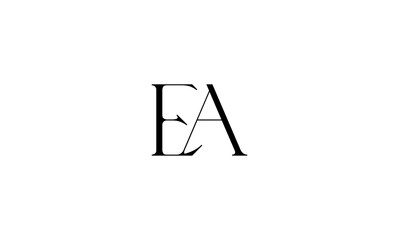 EA initial letter, monogram logo