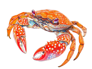 Isolated Artistic Crab